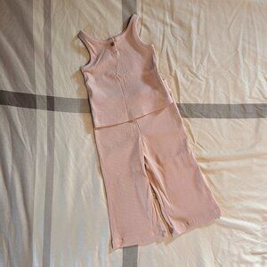 Little Co. by Lauren Conrad Pale Pink Outfit Size 3T Organic Cotton